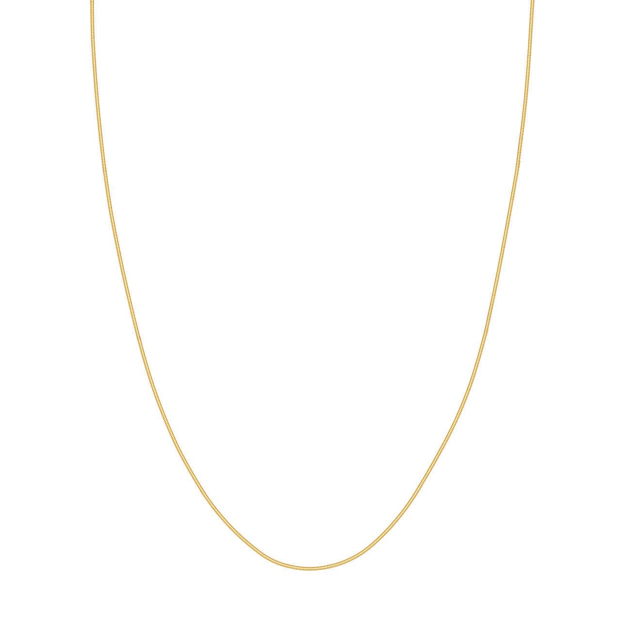 Men's 3.15mm Diamond-Cut Franco Snake Chain Necklace in Hollow 14K Gold -  24